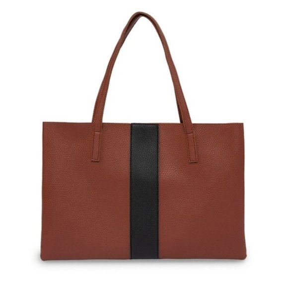 Vince Camuto Handbags - Vince Camuto Brown Vegan Luck Tote